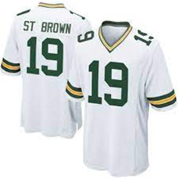 Mens Green Bay Packers #19 Equanimeous St. Brown Nike White Vapor Limited Player Jersey
