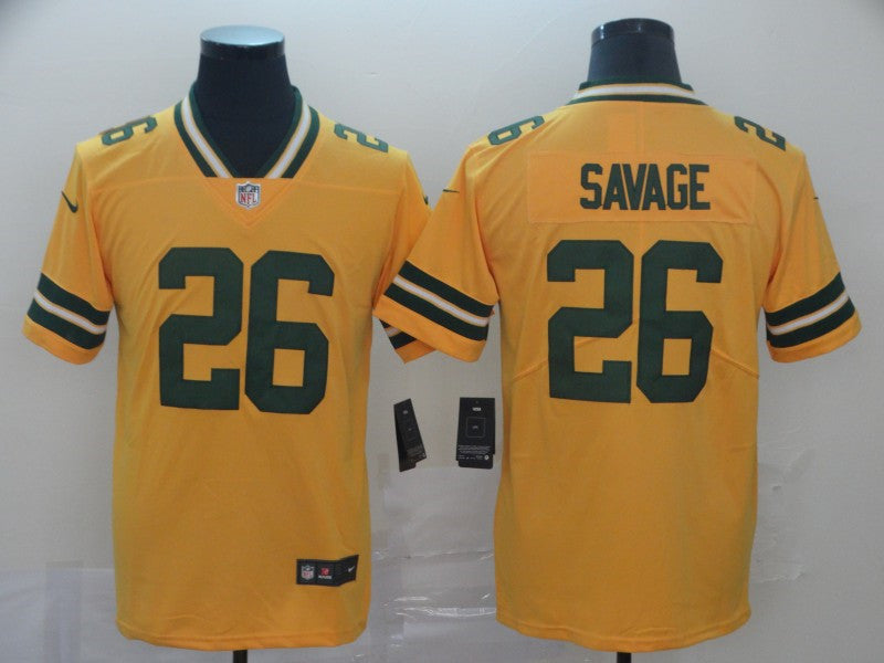 Men’s Green Bay Packers #26 Darnell Savage Jr. Nike Gold Inverted Game Jersey