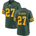 Mens Green Bay Packers #27 Kitan Oladapo Nike Green Alternate Retro 1950s Throwback Limited Jersey