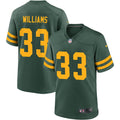 Mens Green Bay Packers #33 Evan Williams Nike Green Alternate Retro 1950s Throwback Jersey