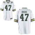 Mens Green Bay Packers #47 Chauncey Rivers Nike White Vapor Limited Player Jersey