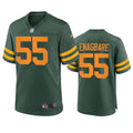 Mens Green Bay Packers #55 Kingsley Enagbare 2021 Green Alternate Retro Throwback Jersey