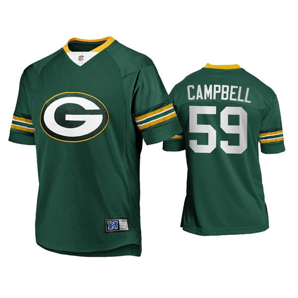 Mens Green Bay Packers #59 De’Vondre Campbell Nike 2021 Green Team Logo Icon Jersey
