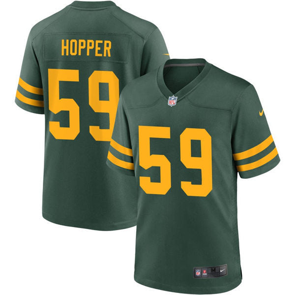 Mens Green Bay Packers #59 Ty’Ron Hopper  Nike Green Alternate Retro 1950s Throwback Jersey