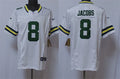 Mens Green Bay Packers #8 Josh Jacobs Nike Home White F.U.S.E. Vapor Limited Jersey
