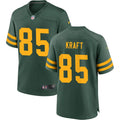 Mens Green Bay Packers #85 Tucker Kraft Nike Green Alternate Retro 1950s Throwback Limited Jersey