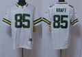 Mens Green Bay Packers #85 Tucker Kraft Nike White F.U.S.E. Vapor Limited Jersey