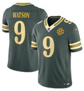 Men’s Green Bay Packers #9 Christian Watson Dark Green 2026 F.U.S.E. Rivalries Collection Limited Stitched Football Jersey