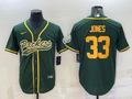 Men’s Green Bay Packers Aaron Jones #33 Green Jersey Joint Edition