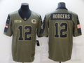 Men’s Green Bay Packers Aaron Rodgers #12 Brown Jersey