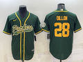 Men’s Green Bay Packers AJ Dillon #28 Green Jersey Joint Edition