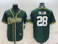 Men’s Green Bay Packers AJ Dillon #28 Green Jersey Joint Edition