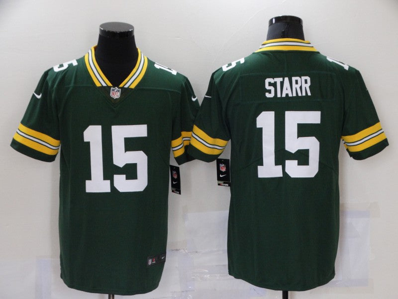 Men’s Green Bay Packers Bart Starr #15 Green Jersey