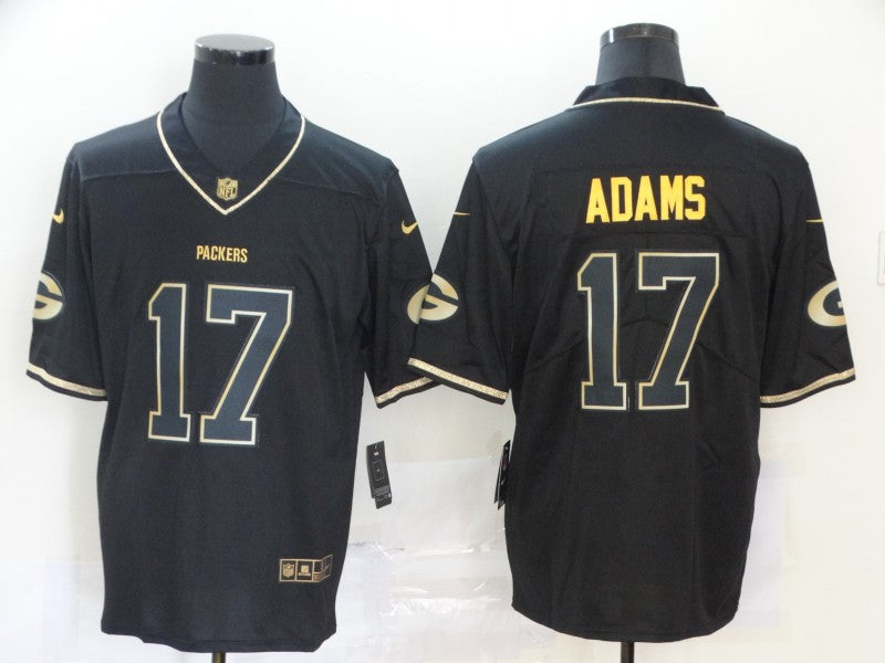 Men’s Green Bay Packers Davante Adams #17 Black Jersey