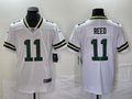 Men’s Green Bay Packers Jayden Reed #11 White Jersey