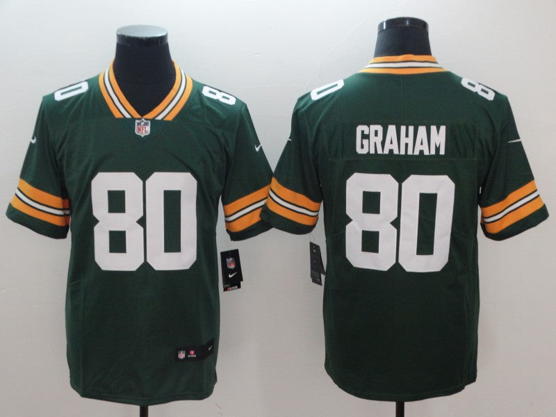Men’s Green Bay Packers Jimmy Graham #80 Green Jersey