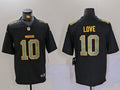 Men’s Green Bay Packers Jordan Love #10 Black Jersey