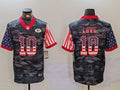 Men’s Green Bay Packers Jordan Love #10 Grey Camouflage Jersey