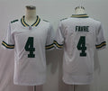 Mens Green Bay Packers Retired Player #4 Brett Favre Player Nike White Game Football Jersey
