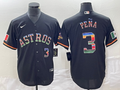 Men’s Houston Astros Jeremy Pena #3 Black Baseball Jersey