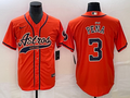 Men’s Houston Astros Jeremy Pena #3 Orange Jersey Joint Edition
