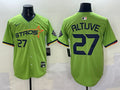 Men’s Houston Astros Jose Altuve #27 Green 2025 City Connect Limited Jersey