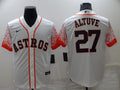 Men’s Houston Astros Jose Altuve #27 White Alternate Jersey