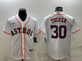 Men’s Houston Astros Kyle Tucker #30 White Home Official Jersey