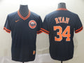 Men’s Houston Astros Nolan Ryan #34 Navy Stitched Jersey