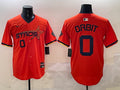 Men’s Houston Astros Orbit #0 Orange 2025 City Connect Limited Jersey