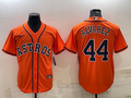 Men’s Houston Astros Yordan Alvarez #44 Orange Jersey