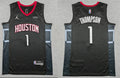 Mens Houston Rockets #1 Amen Thompson Black Statement Edition Swingman Jersey