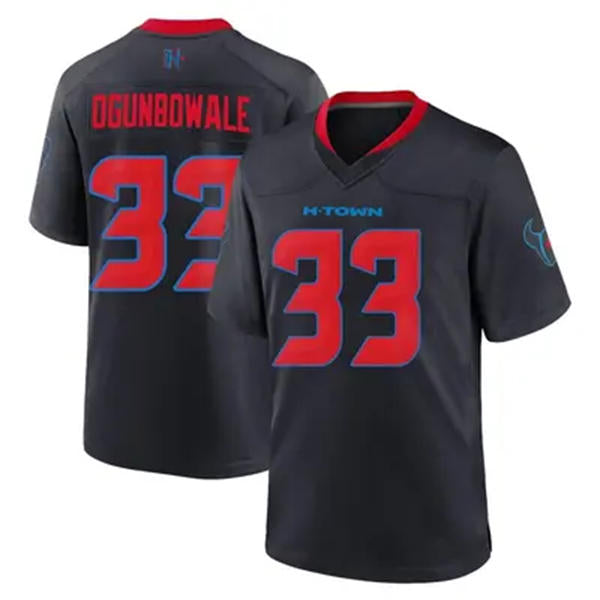 Mens Houston Texans #33 Dare Ogunbowale Nike Navy Red 2nd Alternate H-Town F.U.S.E. Limited Player Jersey