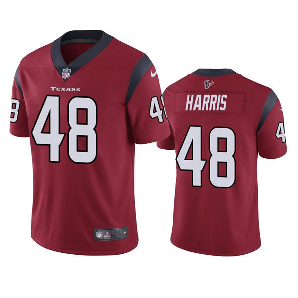Men’s Houston Texans #48 Christian Harris Nike Red Alternate Vapor Limited Player Jersey
