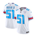Men’s Houston Texans #51 Will Anderson Jr. White 2026 F.U.S.E. ‘HOUSTON/US’ Rivalries Collection Limited Stitched Football Jersey