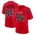 Men’s Houston Texans #54 Jarrett Patterson Nike Red Alternate F.U.S.E. Limited Player Jersey