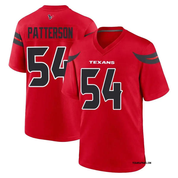 Men’s Houston Texans #54 Jarrett Patterson Nike Red Alternate F.U.S.E. Limited Player Jersey