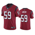 Men’s Houston Texans #59 Kenyon Green Nike Red Alternate Vapor Limited Player Jersey