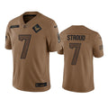 Men’s Houston Texans #7 C.J. Stroud Brown 2023 Salute To Service Limited Jersey