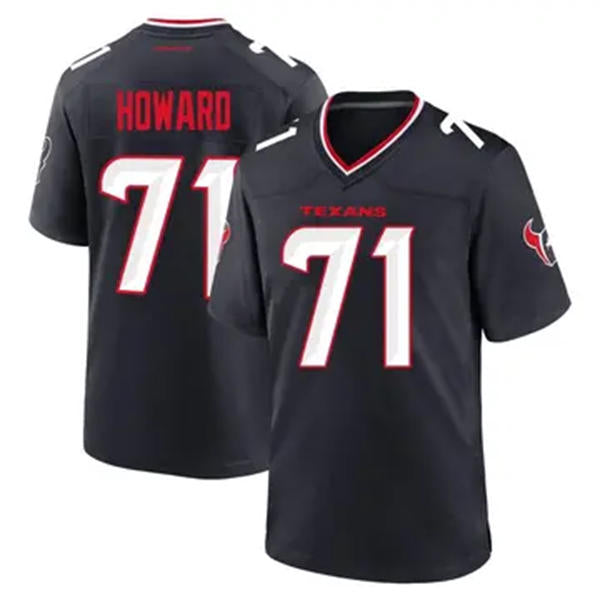 Mens Houston Texans #71 Tytus Howard Nike Navy White Alternate F.U.S.E. Limited Player Jersey