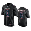 Mens Houston Texans #8 John Metchie III 2024 Black Fashion Game Jersey