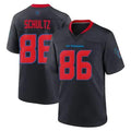 Men’s Houston Texans #86 Dalton Schultz Nike Navy Red 2nd Alternate H-Town F.U.S.E. Limited Player Jersey