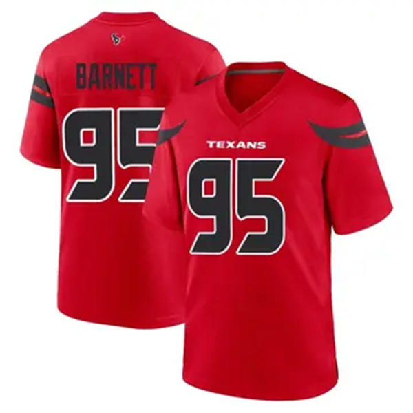 Men’s Houston Texans #95 Derek Barnett  Nike Red Alternate F.U.S.E. Limited Player Jersey