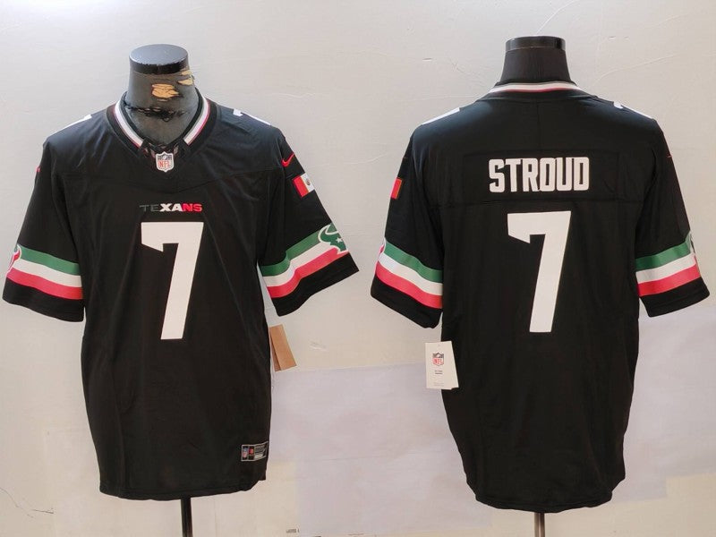 Men’s Houston Texans C.J. Stroud #7 Black Jersey