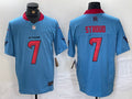 Men’s Houston Texans C.J. Stroud #7 Light Blue Jersey