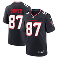 Men’s Houston Texans Cade Stover #87 Navy Jersey