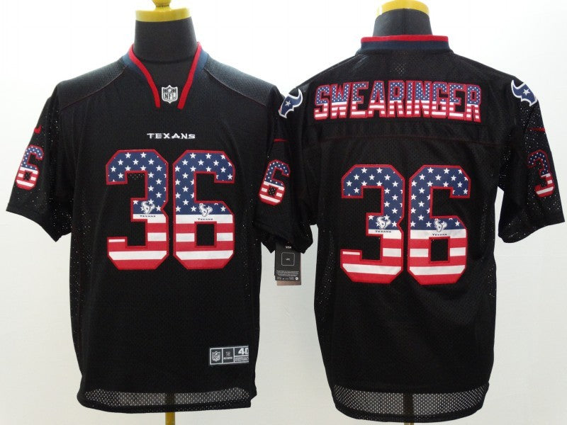 Men’s Houston Texans D. J. Swearinger #36 Black Jersey