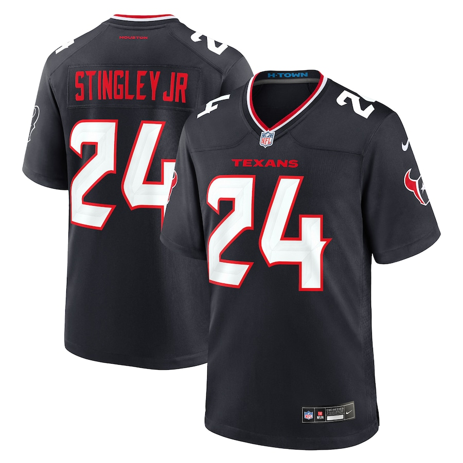 Men’s Houston Texans Derek Stingley Jr. #24 Navy Jersey