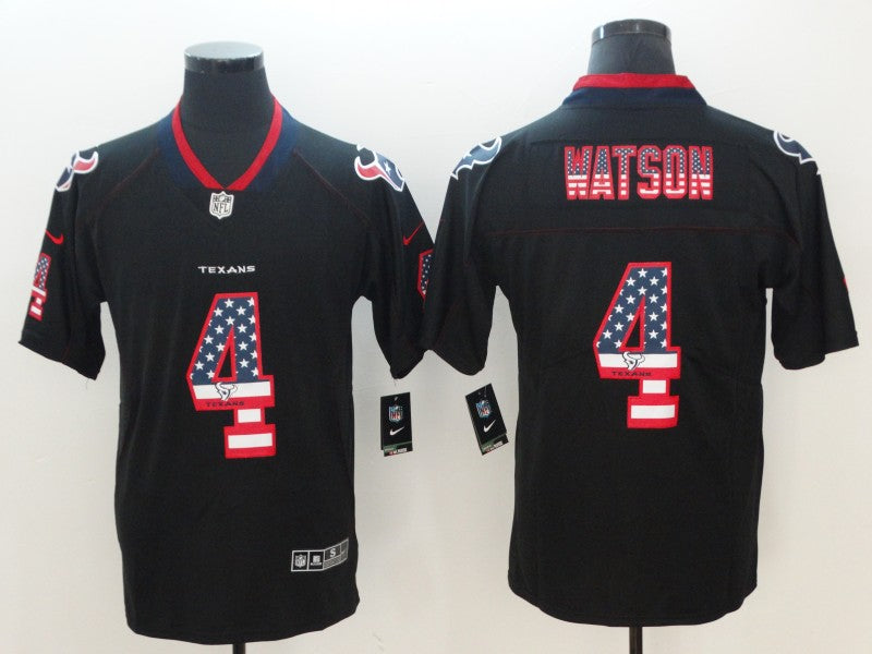 Men’s Houston Texans Deshaun Watson #4 Black Authentic Jersey