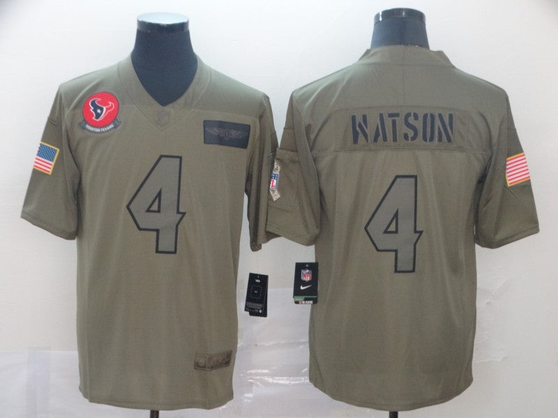 Men’s Houston Texans Deshaun Watson #4 Brown Jersey